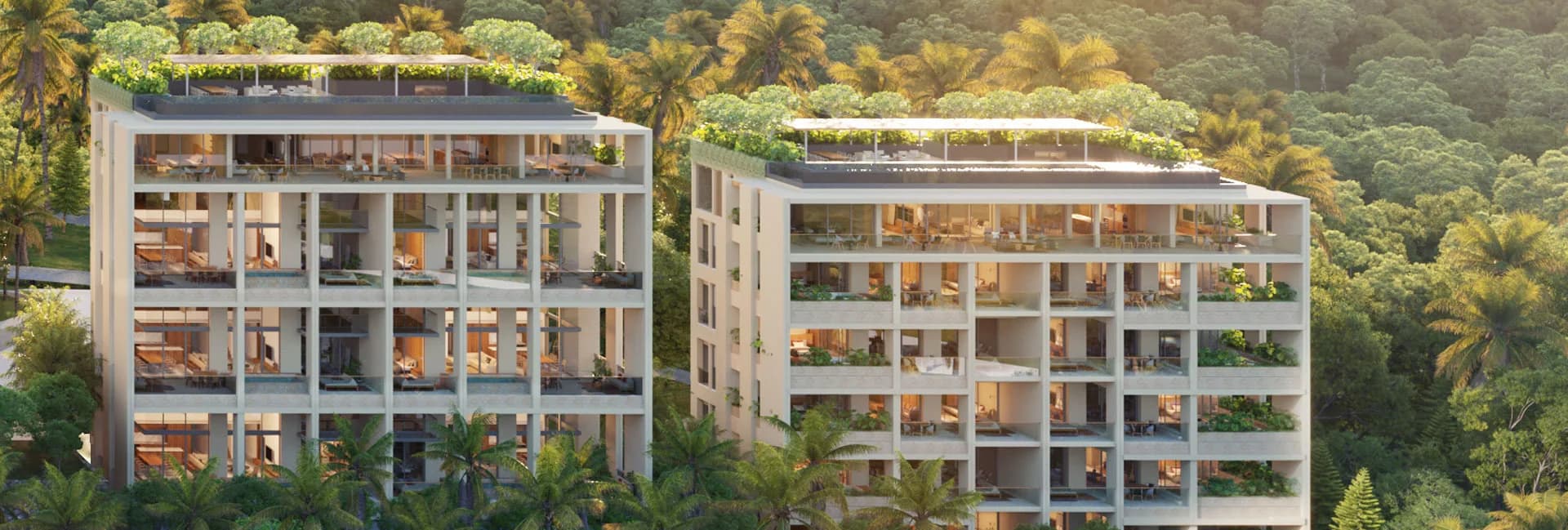 Kiara Reserve condominium buildings in Layan