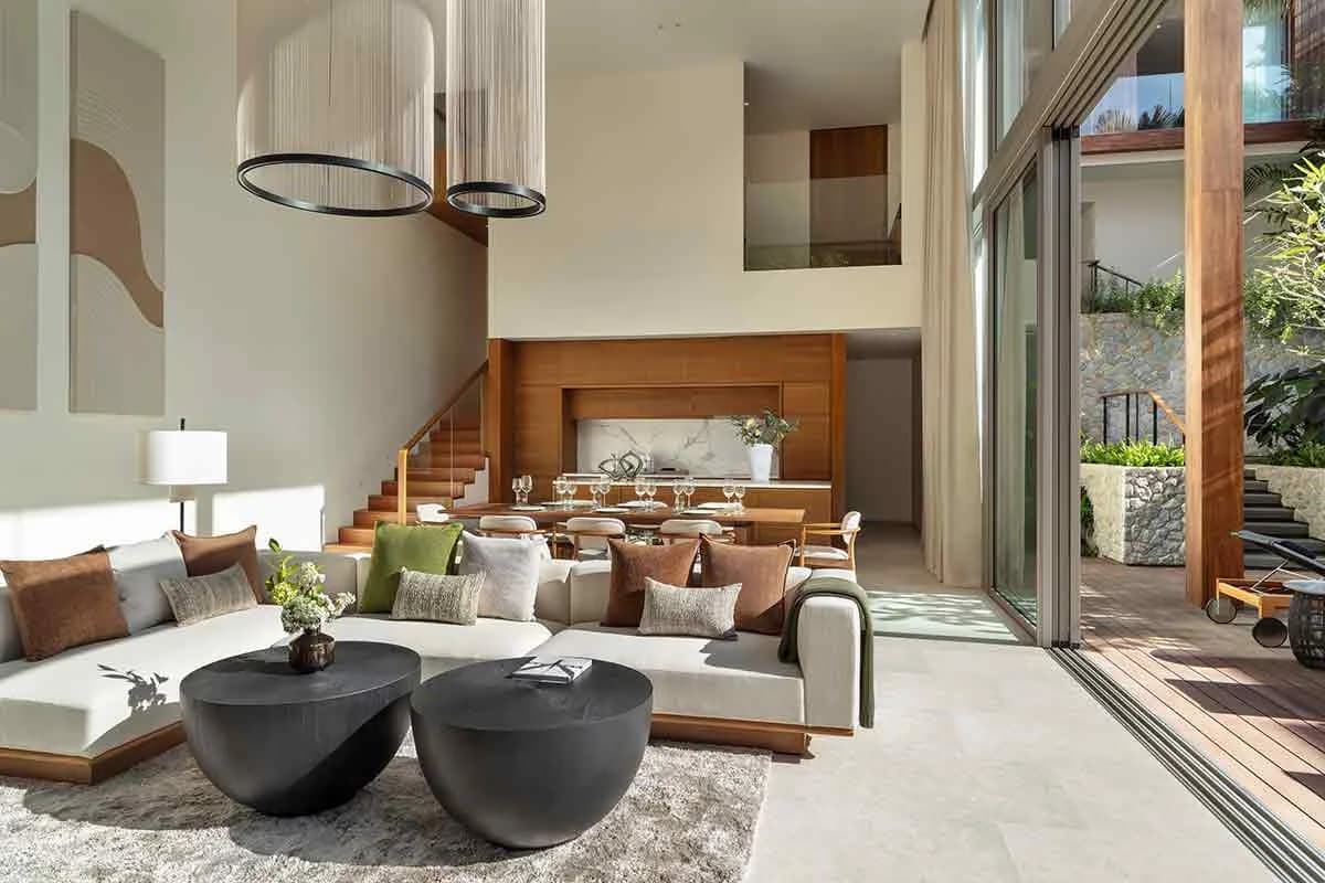 Four-bedroom villa living room