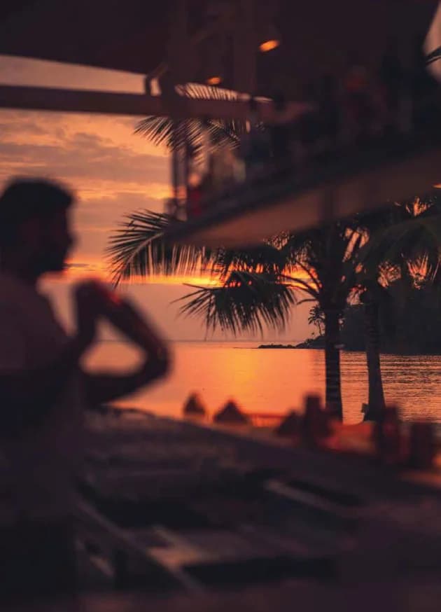 Layan Bay sunset atmosphere