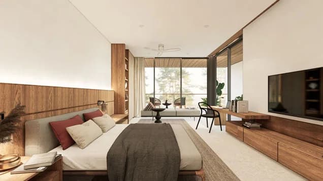 Kiara Reserve penthouse bedroom